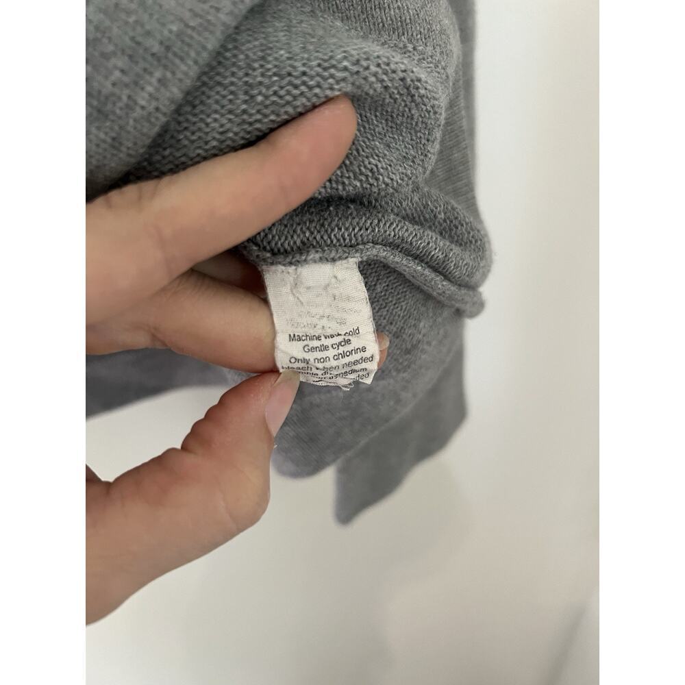 Vintage J. Crew Men’s Size Xl Gray 100% Cotton Knit Crewneck Sweater Pullover - Picture 4 of 7